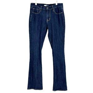 Old Navy Curvy Boot-Cut Womens Jeans Size 8 Dark Wash Denim